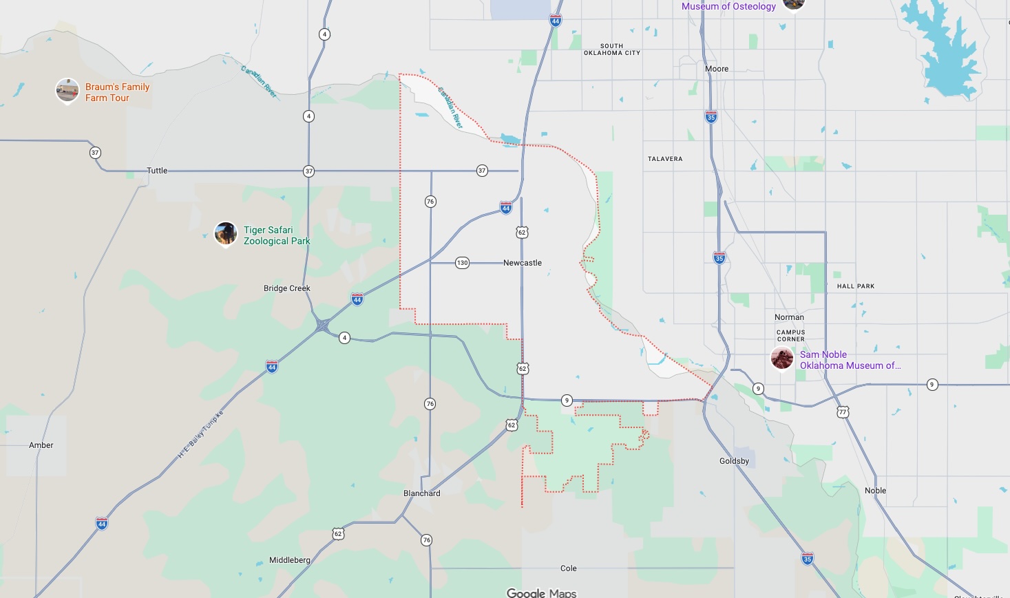 Precision Garage Door Service® of Newcastle map