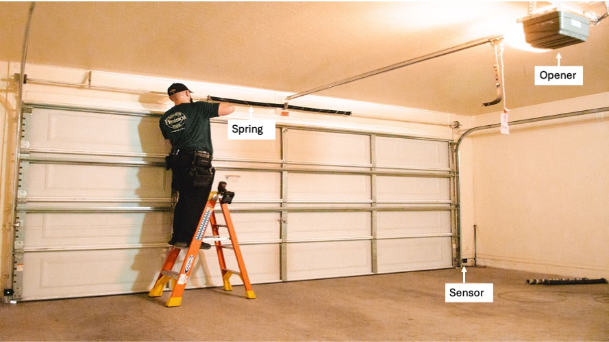Precision Garage Door Service of OKC Opener sensor spring